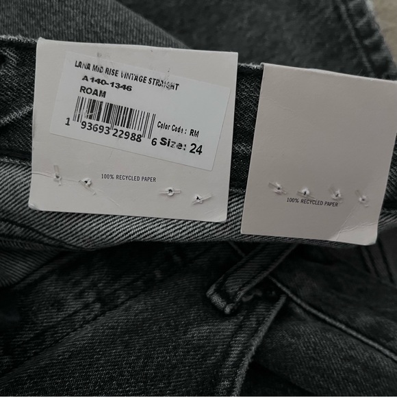 Agolde - Lana mid rise fall straight black jeans - Picture 8 of 8